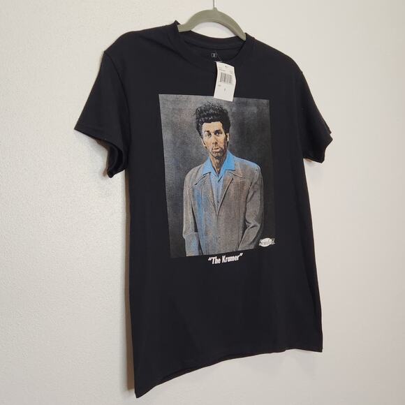 NWT Kramer Seinfeld Black Shirt Small New TV Movie Promo Retro Y2K - Picture 2 of 4